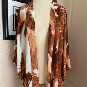 Cow Hide print duster/cover up Cardigan